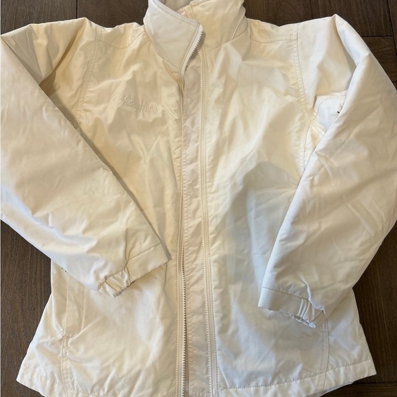 Columbia Off-White Fleece Jacket - Picture 1 of 8
